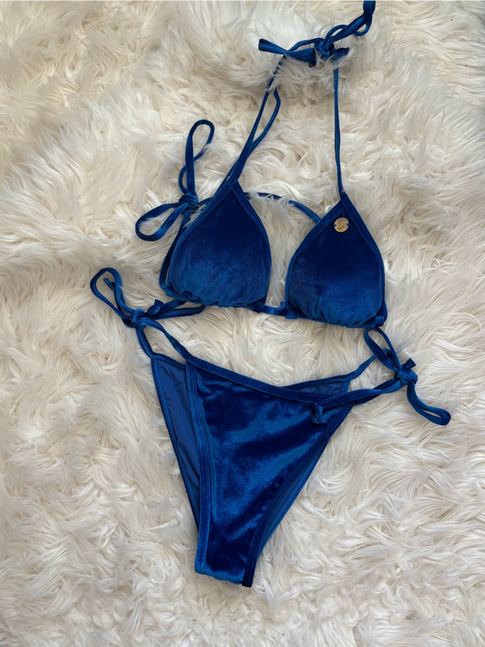 Dixxon nwt Women’s Velvetini String Bikini 2 two piece set Bottoms top